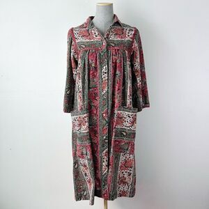 Vintage Models Coat Western House Dress Snap Front Size 12